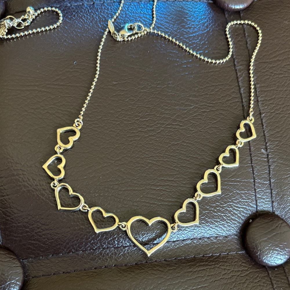 Avon Gold Tone Multi Heart Jewelry Set - Necklace, Bracelet & Earrings - Picture 2 of 5